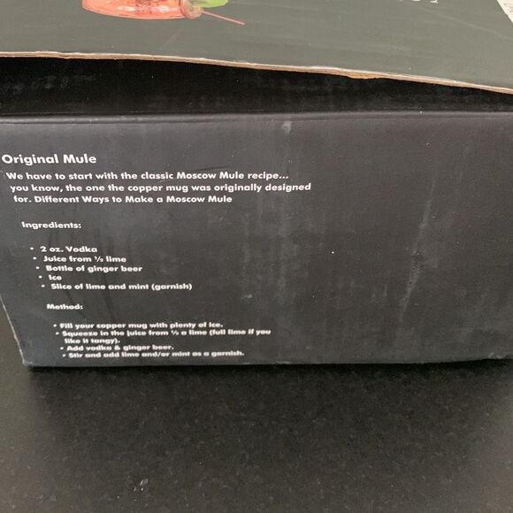 Set of 4 Copper Moscow Mule Mugs Cups Handcrafted - 16 oz + Straws & Shot Glass - Picture 7 of 7